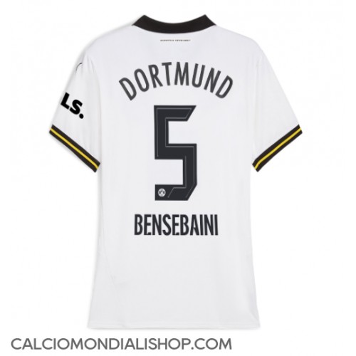 Maglie da calcio Borussia Dortmund Ramy Bensebaini #5 Terza Maglia Femminile 2024-25 Manica Corta